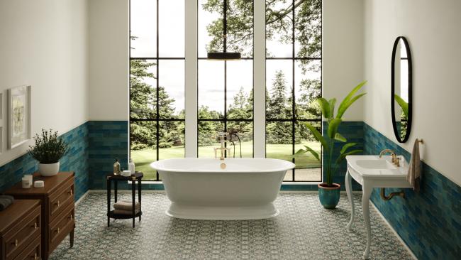 ATELIER Marine - MAT 6.2x25  &  BEL AIR Iris 15x15